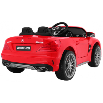 Mercedes AMG SL65 dla dzieci Czerwony + Pilot + Bagażnik + Regulacja siedzenia + MP3 LED + Wolny Start